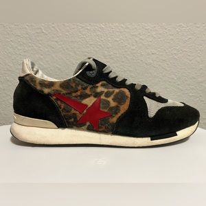 Golden Goose Cheetah Print Runners